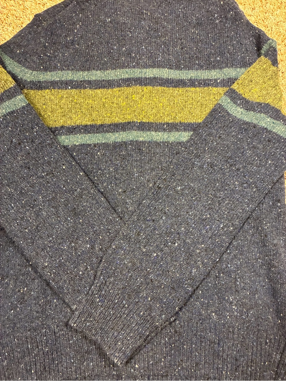 Brooks Brothers Soft Merino Wool Blend Stripe Zip Up Sweater - Picture 11 of 11